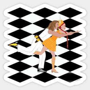 The Dude and Maude - The Dream Sequence.- The Big Lebowski Sticker